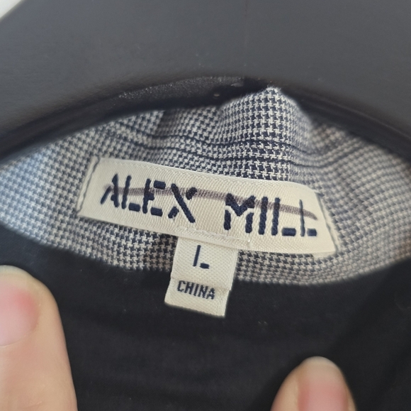 New Alex Mill Mathilde Vest in Houndstooth Black White Large - Picture 5 of 8